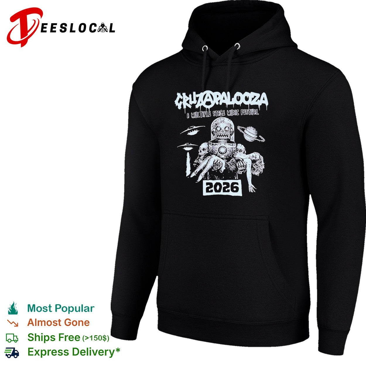 Cruzapalooza a multiple stage music festival 2026 shirt