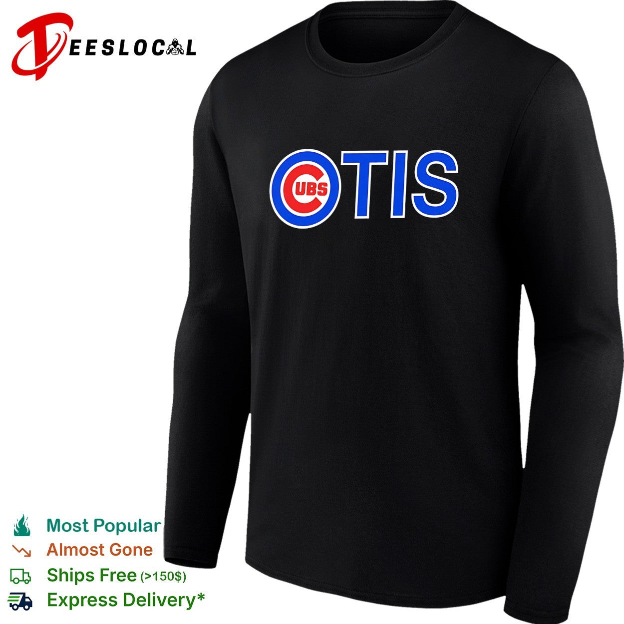Cubs Otis Chicago Cubs Major League Baseball logo parody team name shirt