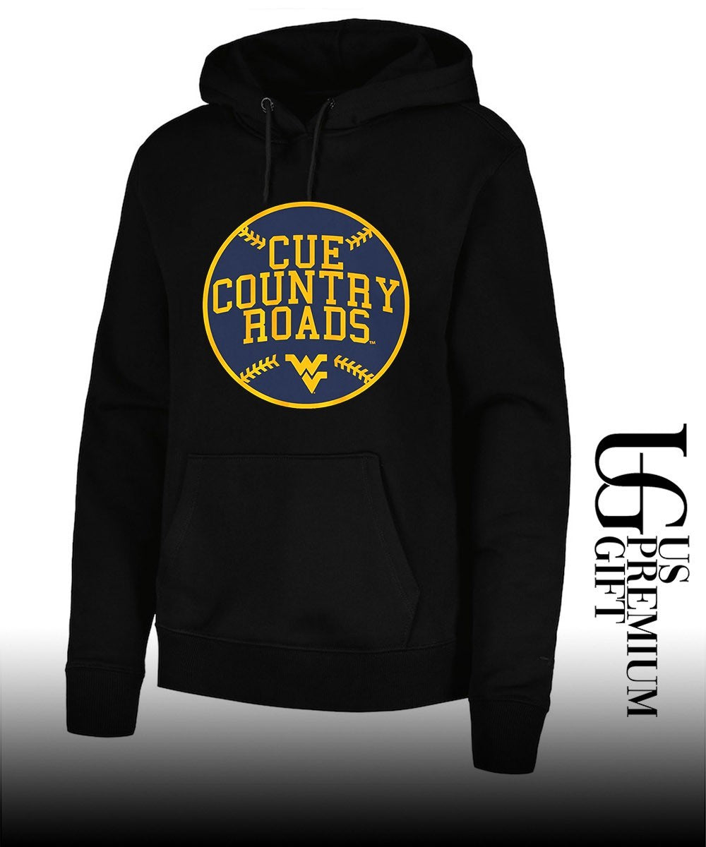 Cue Country Roads West Virginia Mountaineers baseball shirt