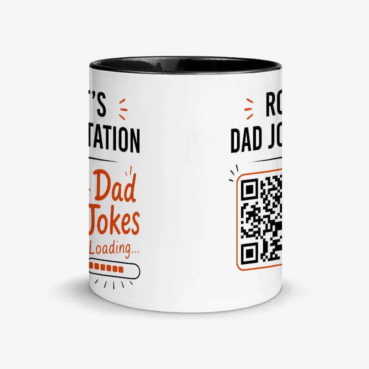 Custom Dad Jokes Loading QR Code Mug