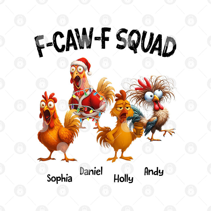 Custom Funny F-CAW-F Squad Mug