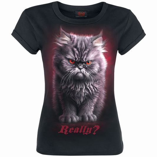 ANGER MANAGEMENT - Girls Boatneck Cap Sleeve T-Shirt - clothing by TeeHivey.com (Image 1)