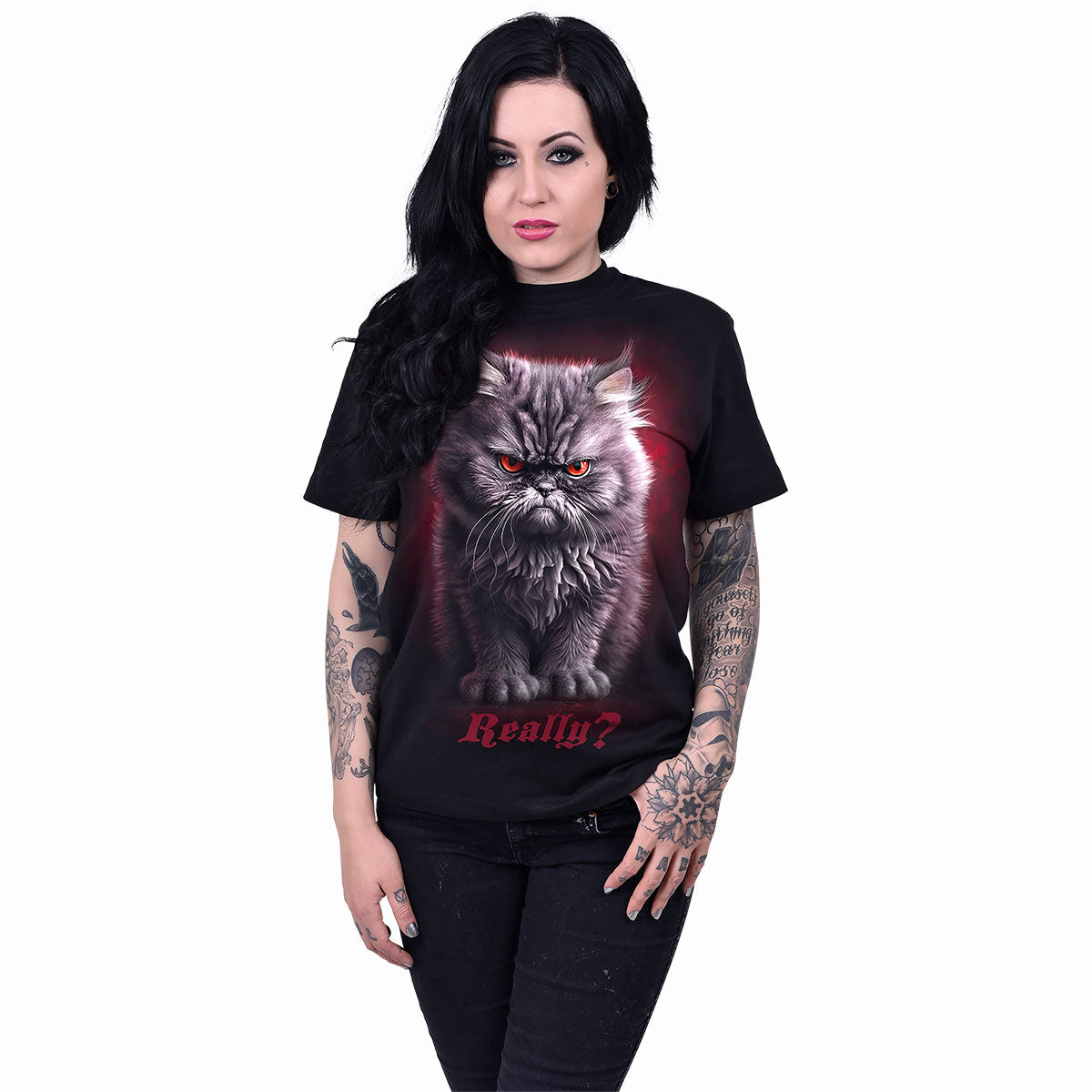 ANGER MANAGEMENT - Front Print T-Shirt Black - clothing by TeeHivey.com (Image 2)