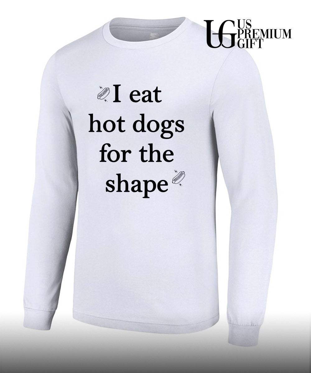 I eat hot dogs for the shape icons shirt