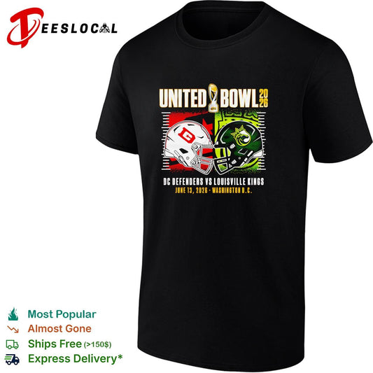 DC Defenders vs Louisville Kings United Bowl 2026 June 13 UFL shirt