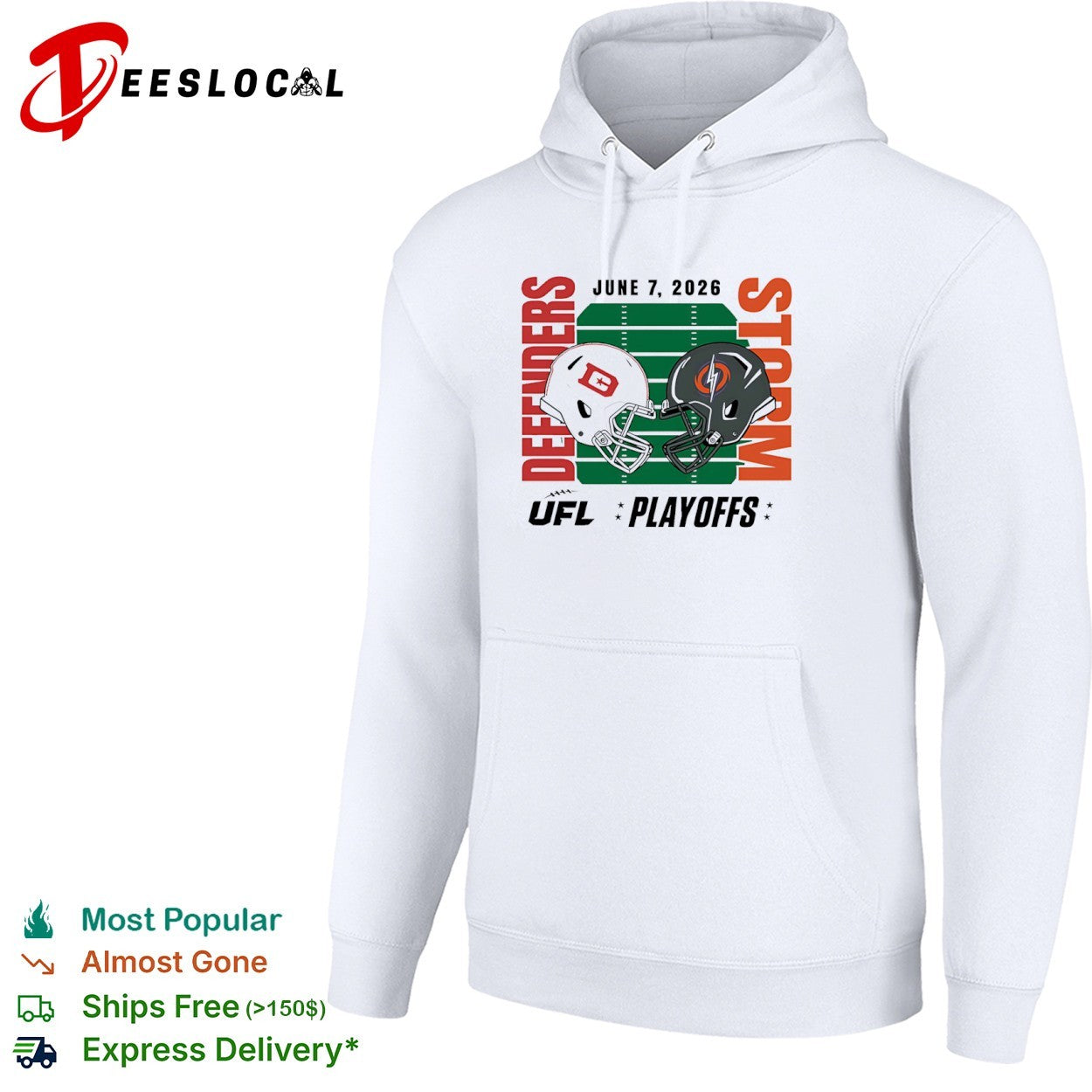 DC Defenders vs Orlando Storm 2026 UFL Playoffs Football Helmet Matchup Sports shirt