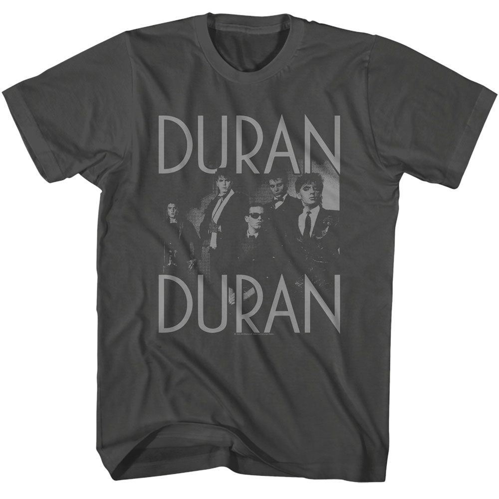 Duran Duran - 7 And Trt Photo Monotone - American Classics - Solid Gray Adult Short Sleeve T-Shirt