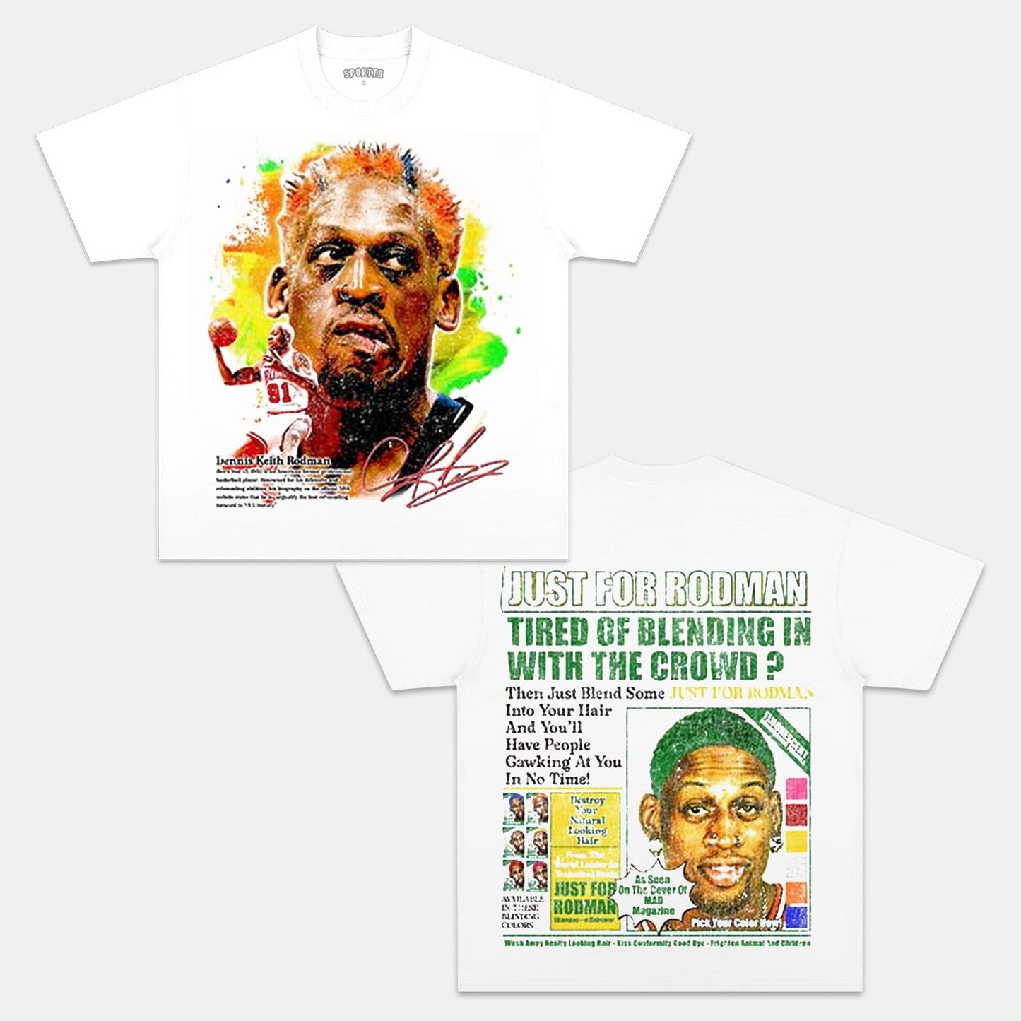 DENNIS RODMAN 2 TEE Style003