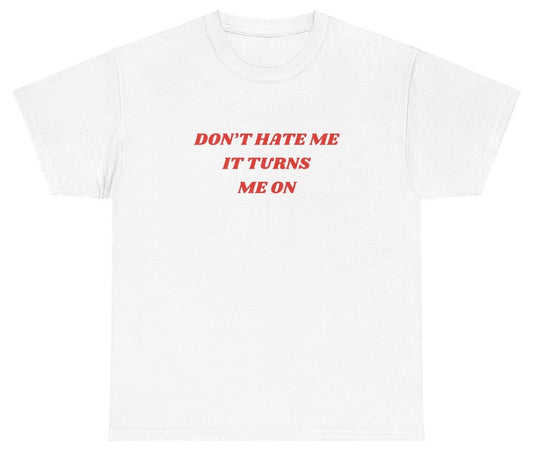 AAA Don't Hate Me It Turns Me On T Shirt