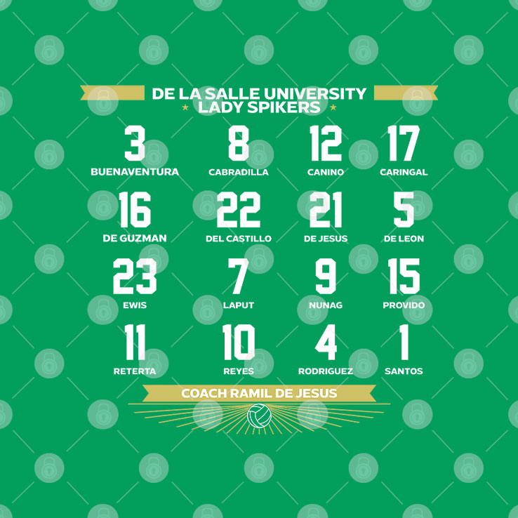 DLSU Lady Spikers Champions 16-0 Perfect Season T Shirt