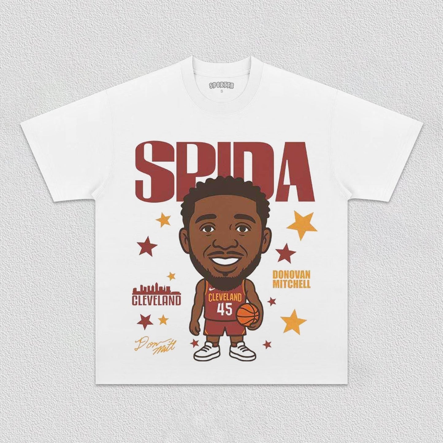 DONOVAN MITCHELL CARTOON TEE Style001