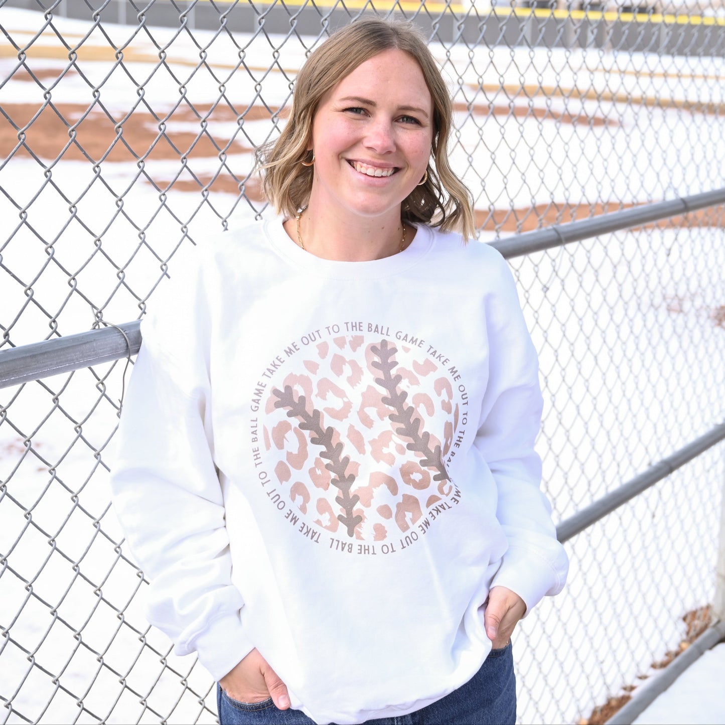 Take Me Out To The Ball Game (Leopard Baseball) - clothing by TeeHivey.com (Image 1)