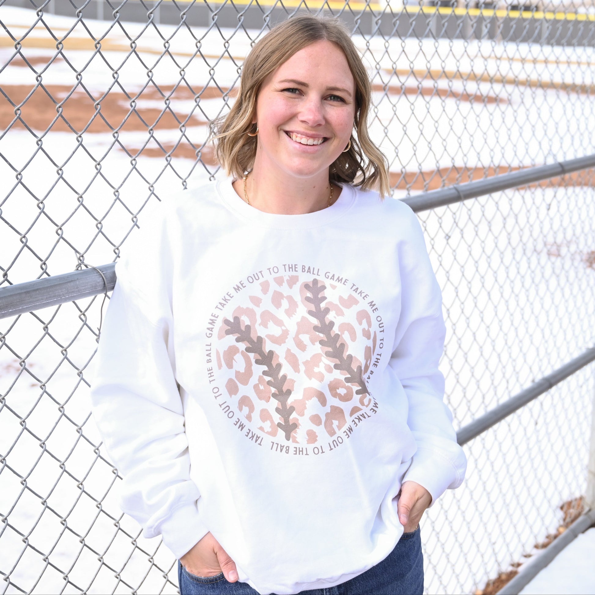 Take Me Out To The Ball Game (Leopard Baseball) - clothing by TeeHivey.com (Image 1)