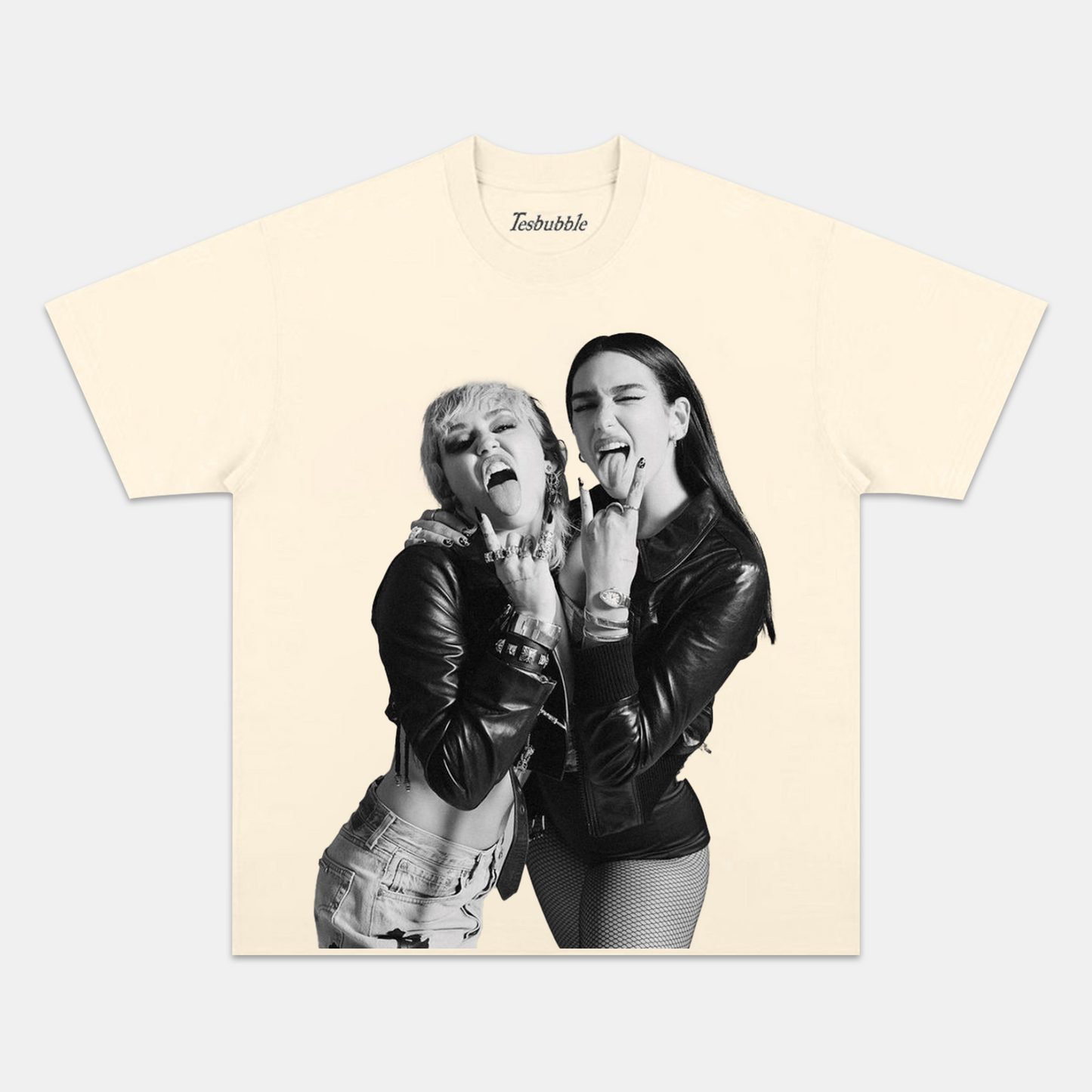 DUA LIPA AND MILEY CYRUS TEE