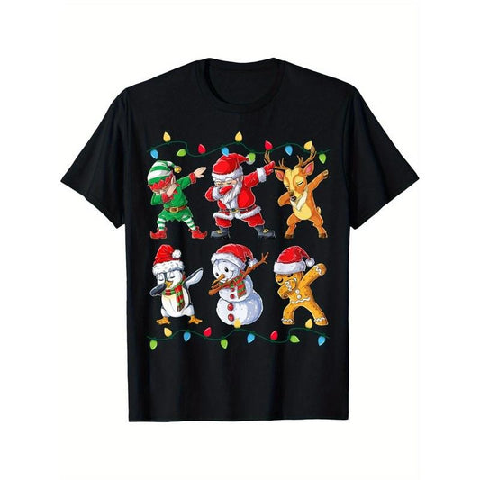 Dabbing Santa Elf Friends Christmas Xmas Dab T-Shirt for Men Women, Christmas Thanksgiving Birthday T-Shirt Gift for Men...