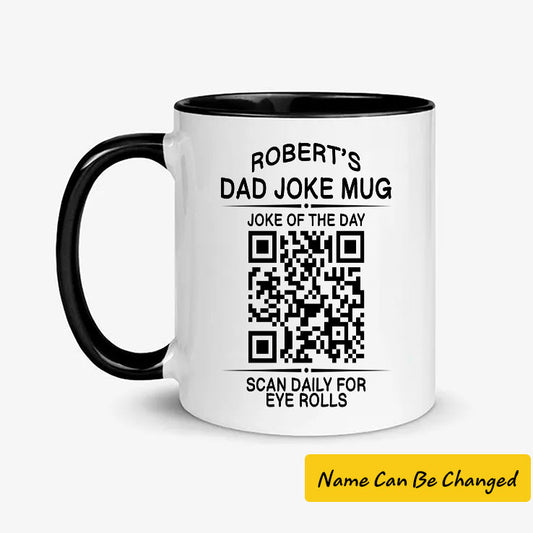 Dad Joke QR Code Interactive Dad Jokes Mug