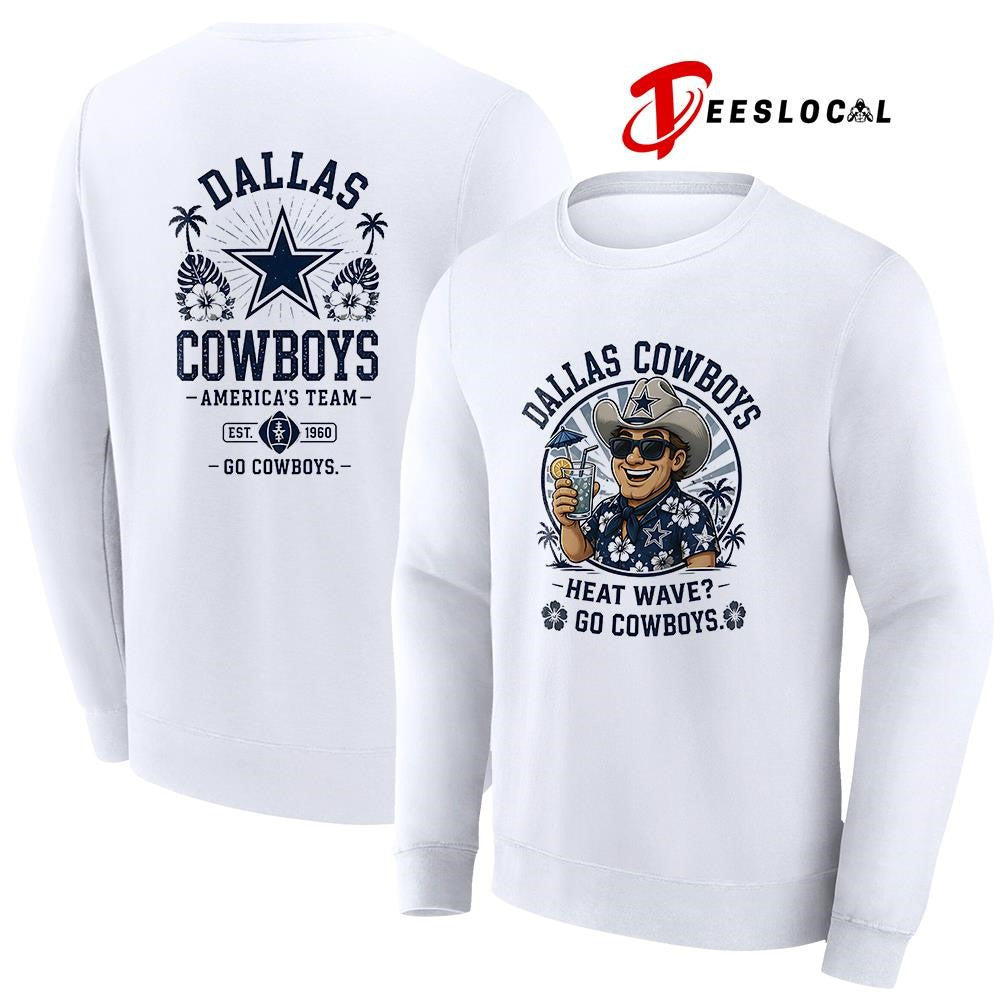 Dallas Cowboys heat wave beach vibes mascot shirt