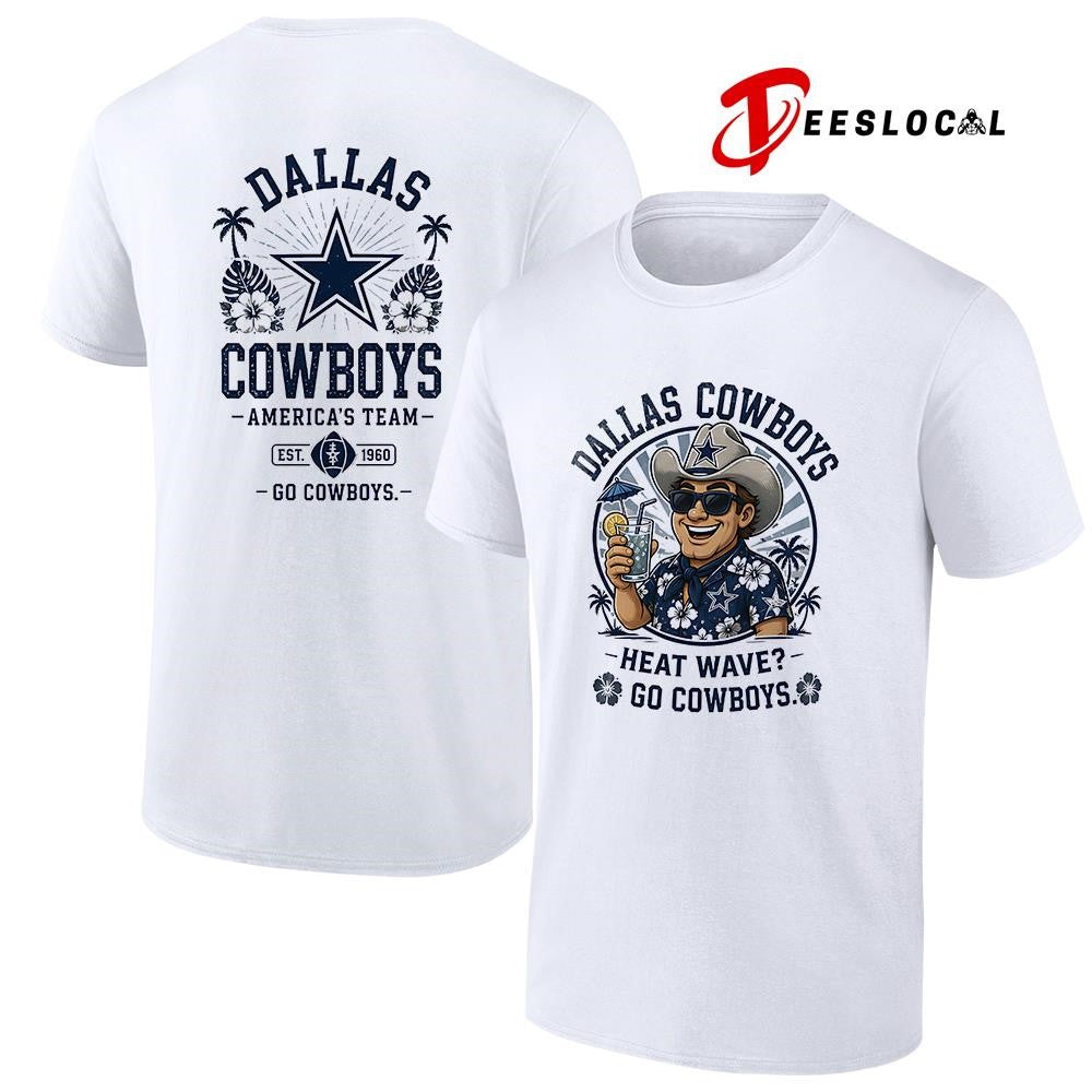 Dallas Cowboys heat wave beach vibes mascot shirt