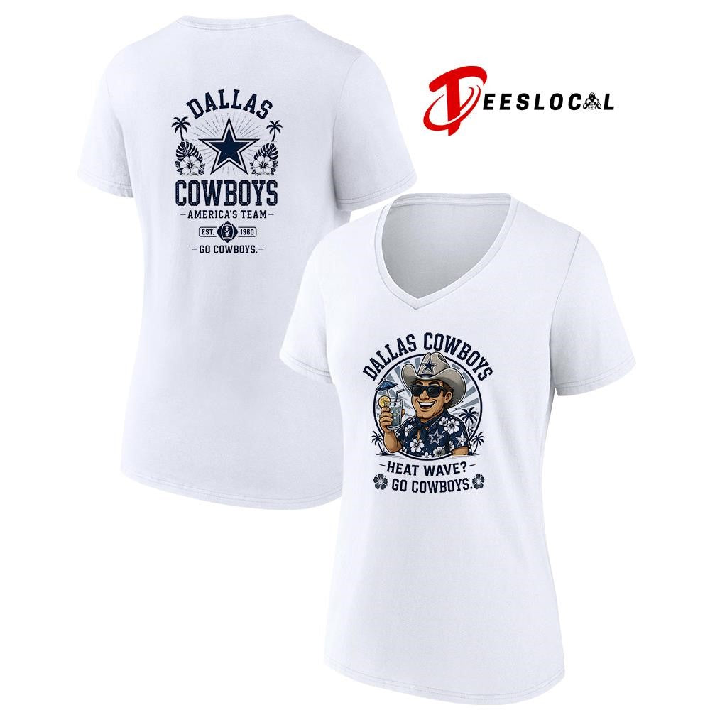 Dallas Cowboys heat wave beach vibes mascot shirt