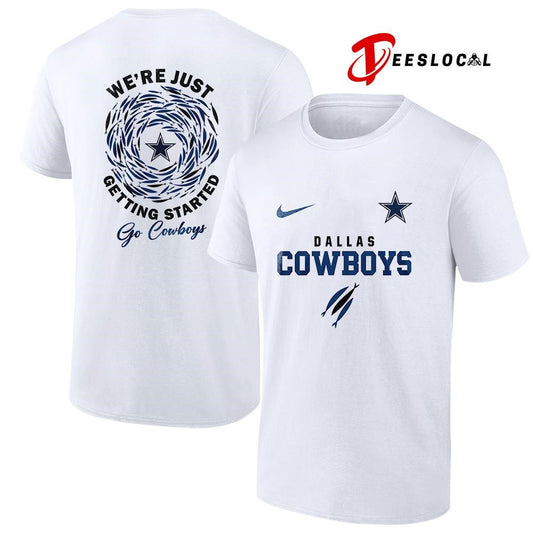 Dallas Cowboys x The Chosen we’re just getting started logo shirt