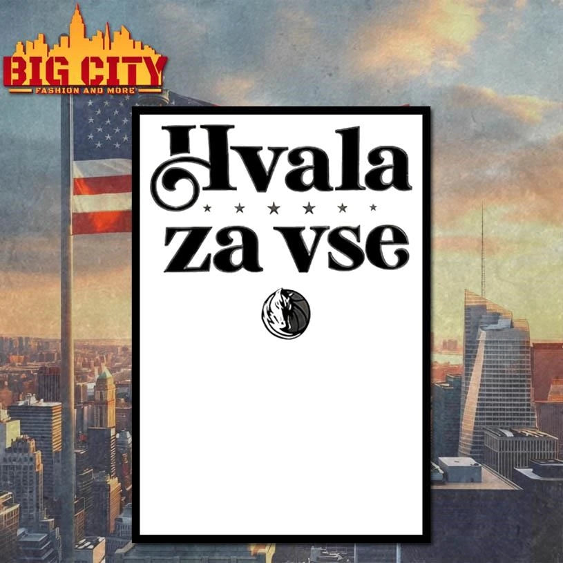 Dallas Mavericks Hvala Za Vse Logo Shirt