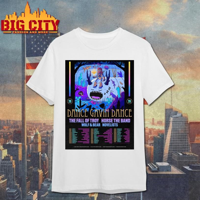 Dance Gavin Dance Summer North America Tour 2026 Schedule Dates Home Decor Poster Shirt
