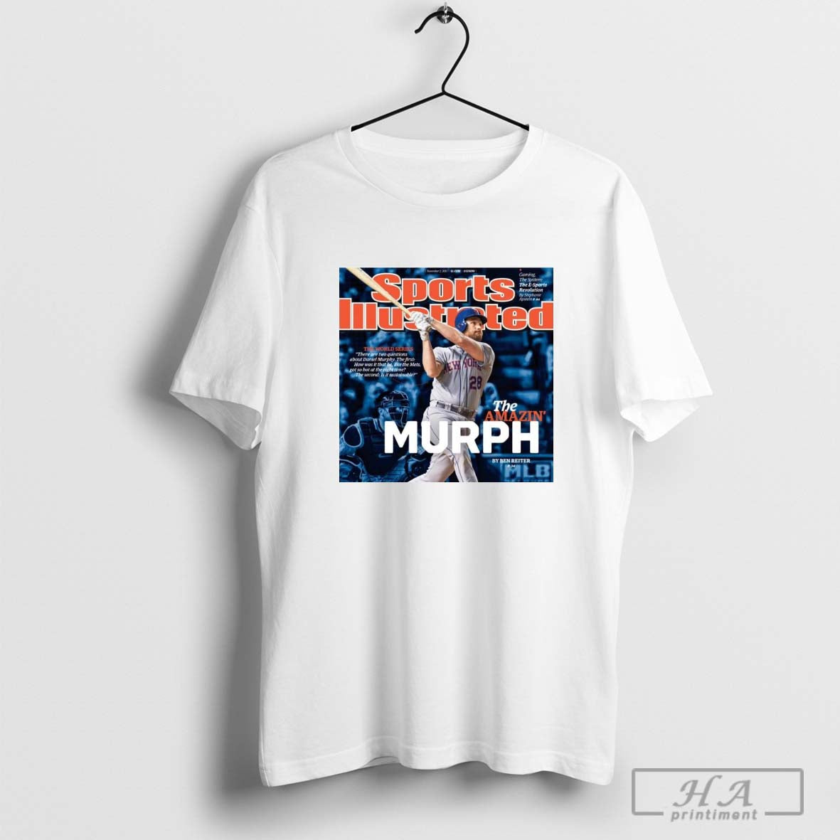 Daniel Murphy Mlb New York Mets The Amazin Murph The World Series Cover Of Sports Illustrated - clothing by TeeHivey.com