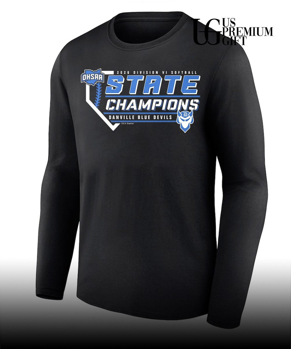Danville Blue Devils 2026 OHSAA Division VI Softball State Champions shirt