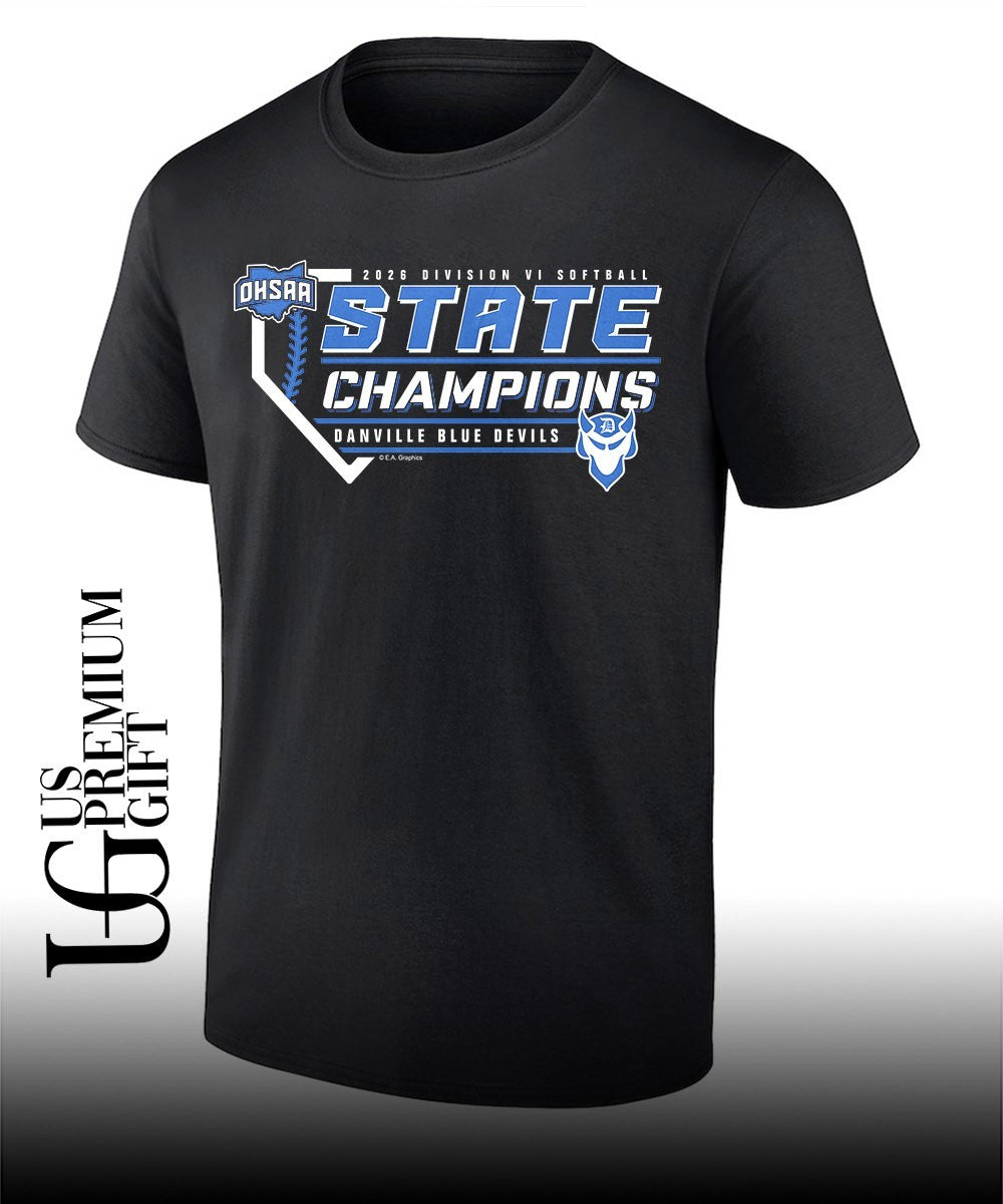 Danville Blue Devils 2026 OHSAA Softball Division 6 State Champions shirt