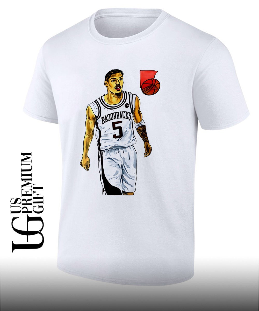 Darius Acuff Jr. Arkansas Razorbacks 5 basketball player shirt