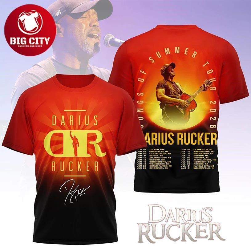 Darius Rucker Songs Of Summer Tour 2026 Two Sided Shirt