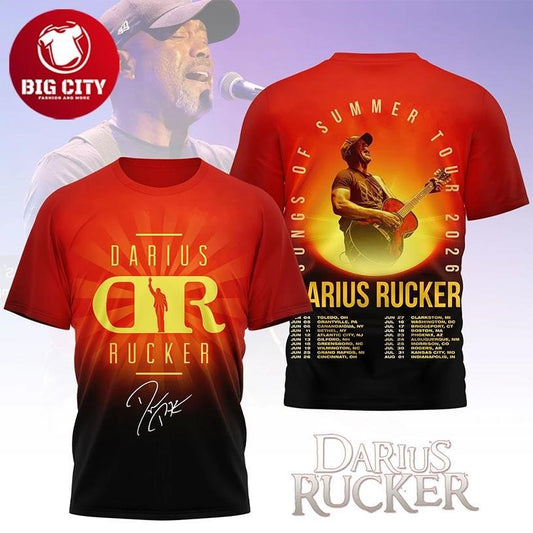 Darius Rucker Songs Of Summer Tour 2026 Two Sided Shirt