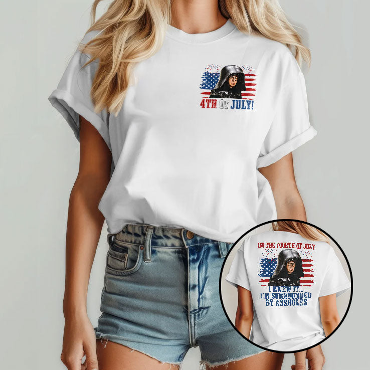 Dark Helmet Spaceballs I Knew It I’m Surrounded By Assholes 4th Of July T Shirt