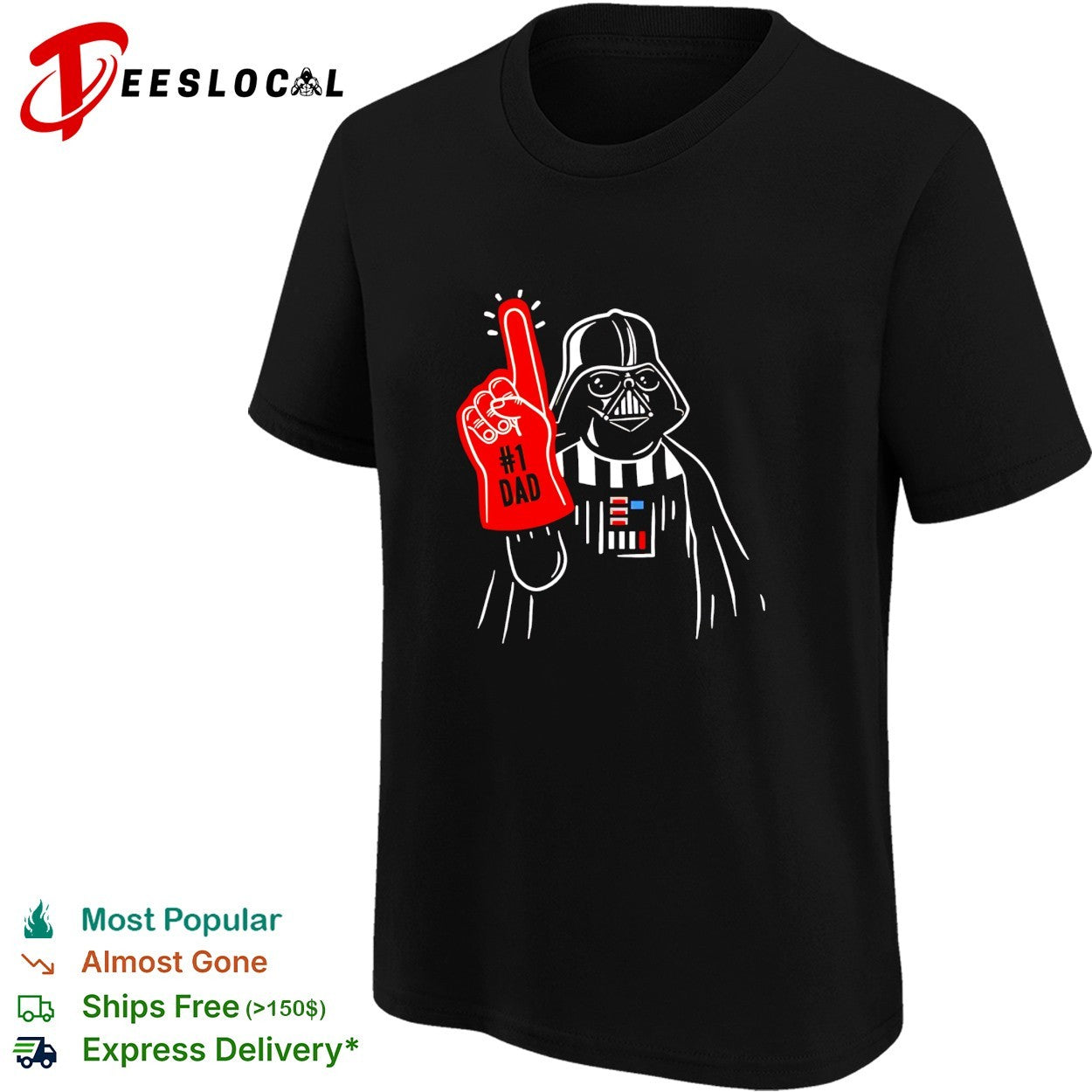 Darth Vader number 1 dad shirt