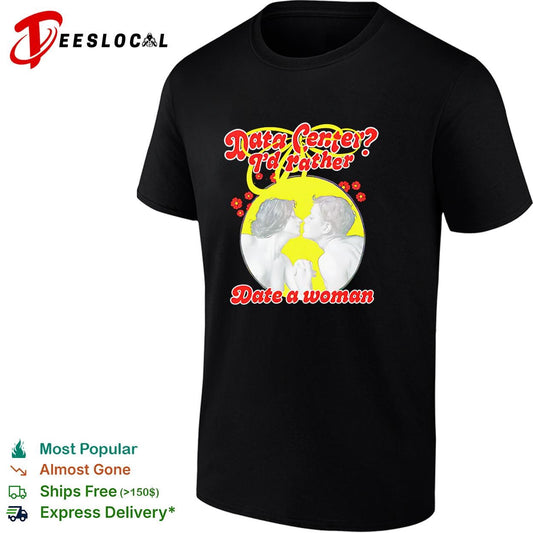Data center I’d rather date a woman retro tech humor funny shirt