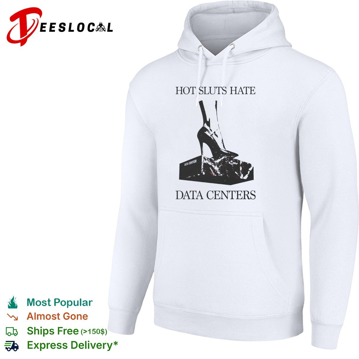 Data centers high heel hate shirt