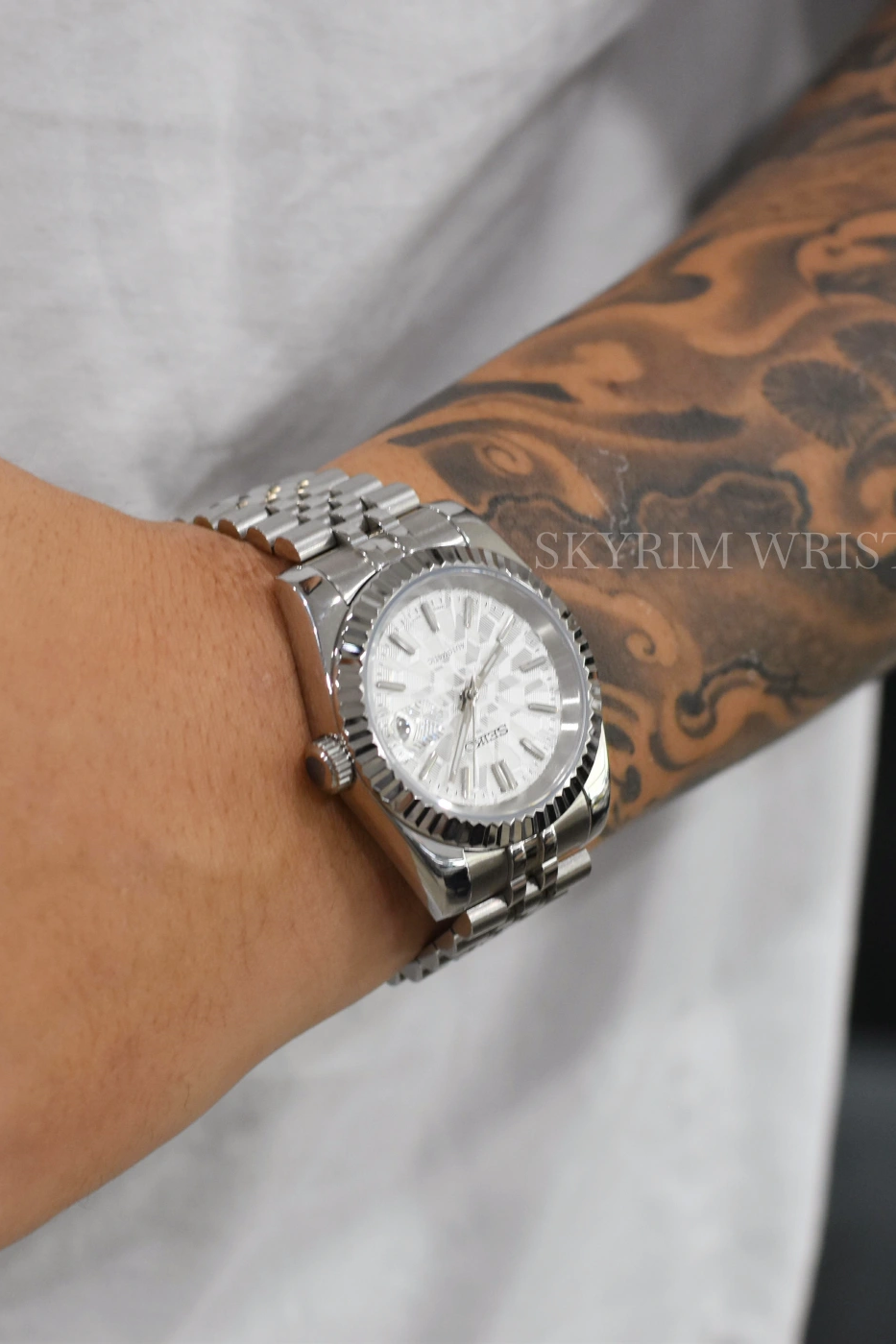 Mod Datejust Mosaic White