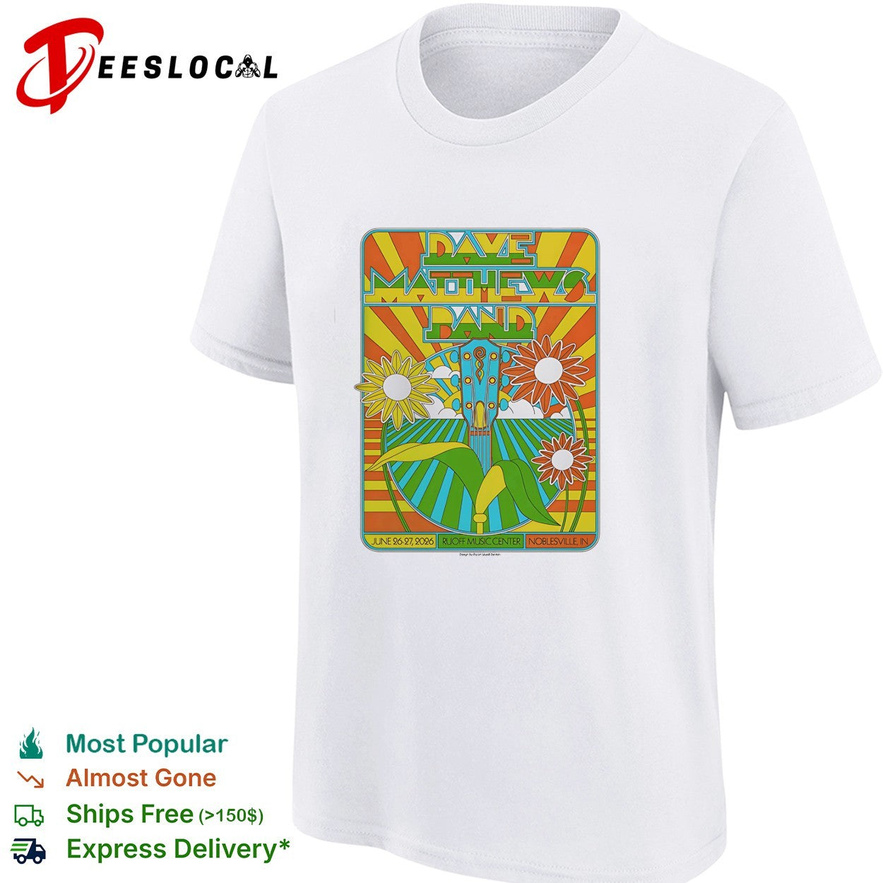 Dave Matthews Band Noblesville Indiana at Ruoff Music Center On June 26 27 2026 shirt
