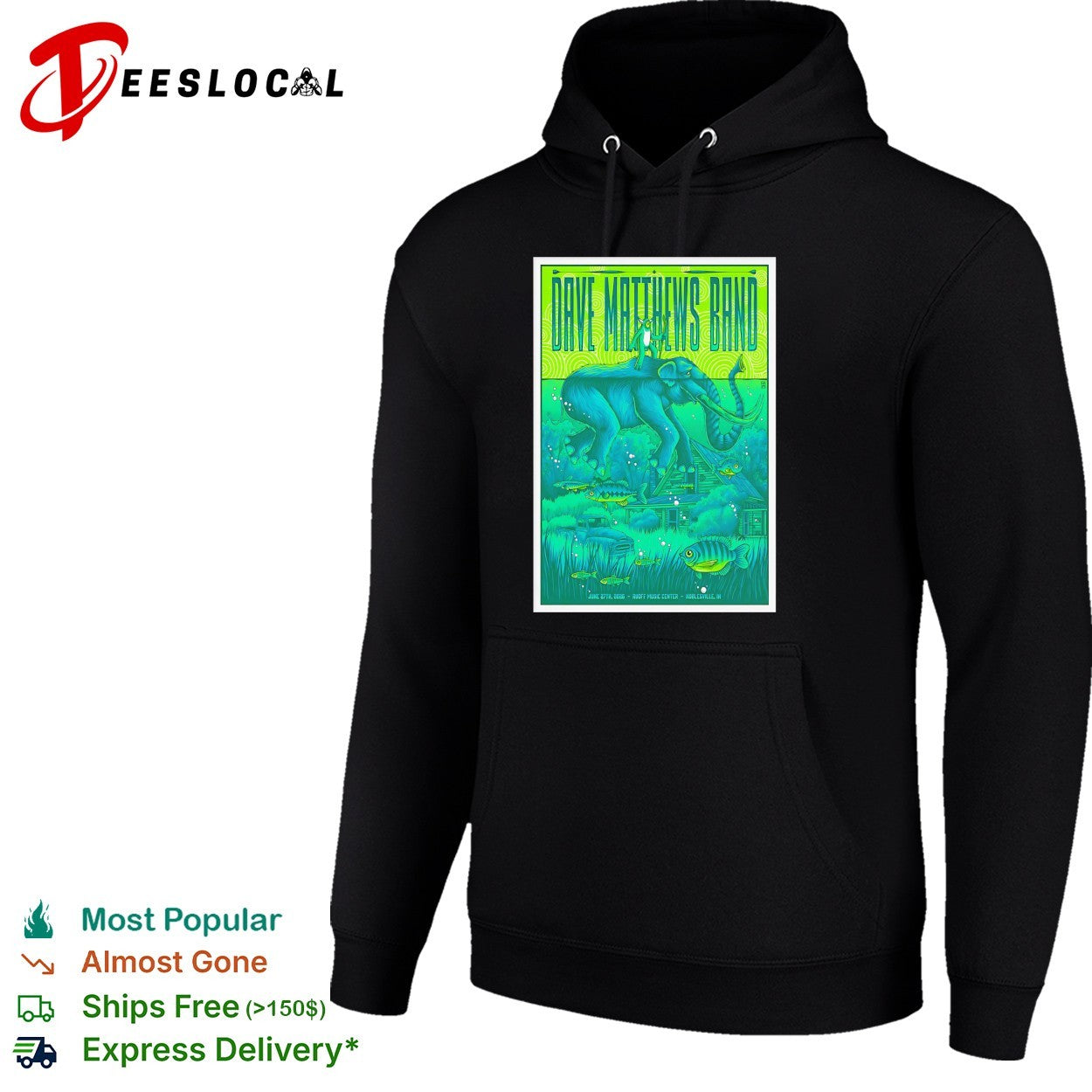 Dave Matthews Band elephant swamp poster shirt
