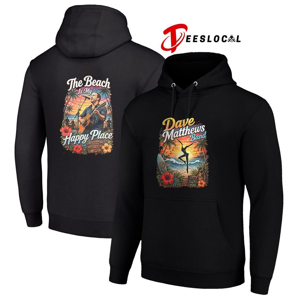 Dave Matthews band the beach is my happy place shirt