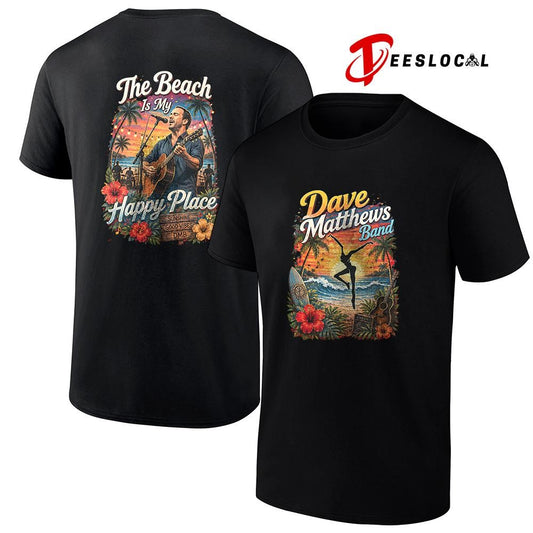Dave Matthews band the beach is my happy place shirt