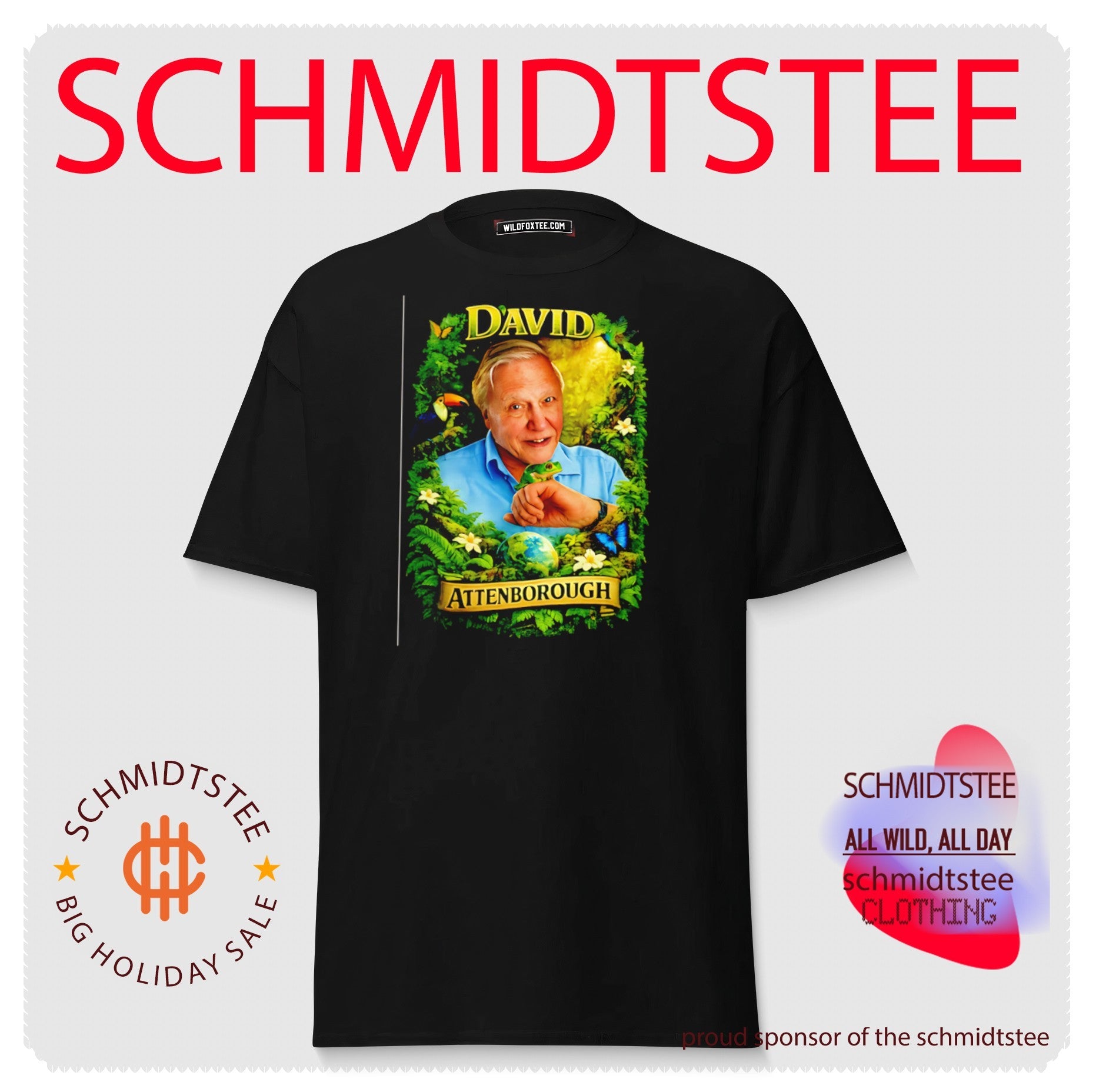 David Attenborough Nature Wildlife Portrait shirt