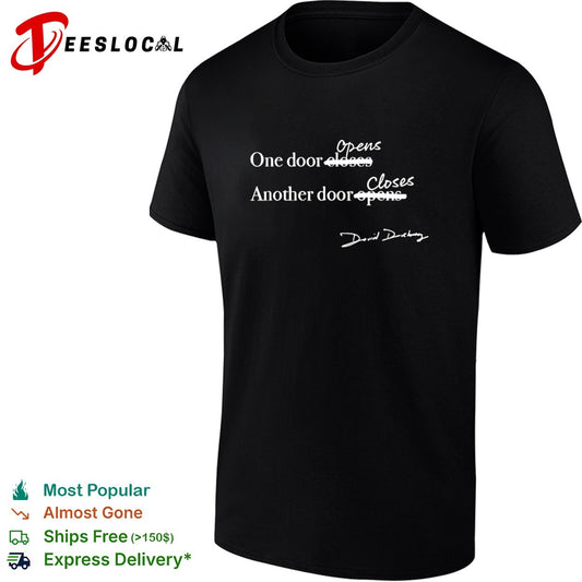 David Duchovny crossed out one door opens another closes shirt