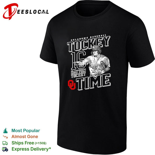 Dayton Tockey Oklahoma Sooners Baseball Tockey Time 16 shirt