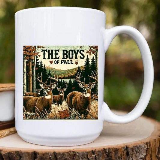 Deer Hunting The Boys Of Fall Mug Custom Ceramic Mug