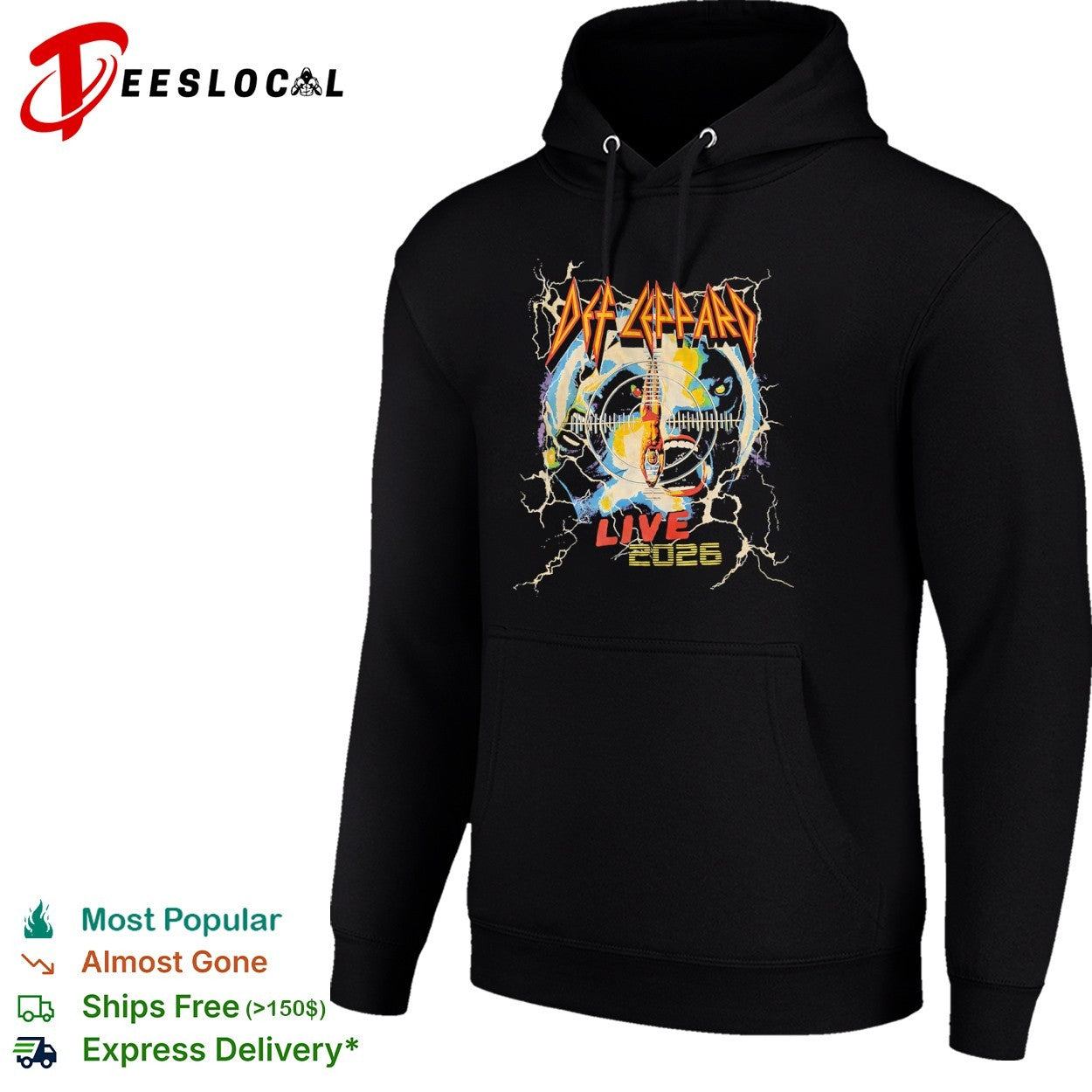 Def Leppard Live 2026 concert shirt