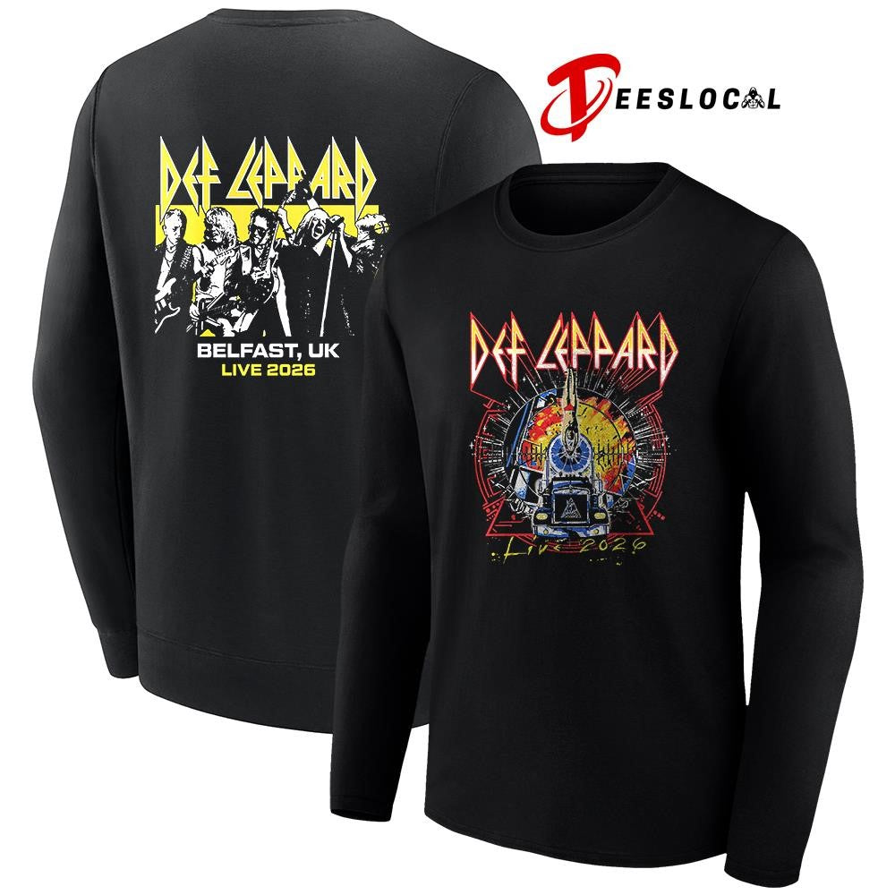 Def Leppard tour UK and EU Belfast UK event shirt