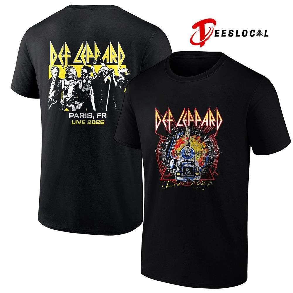 Def Leppard tour UK and EU Paris France event shirt