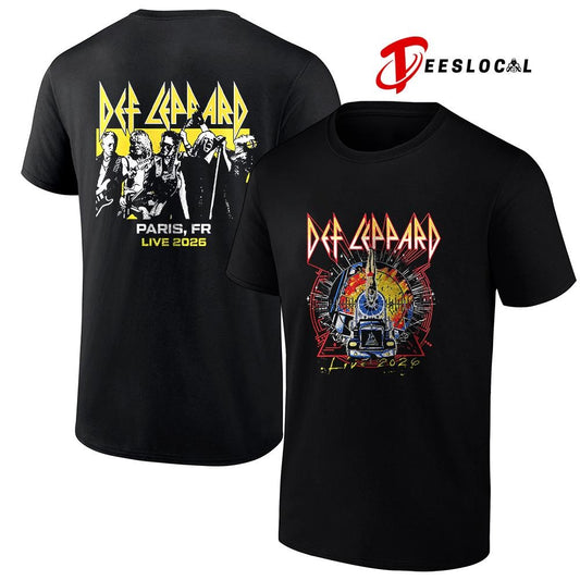 Def Leppard tour UK and EU Paris France event shirt