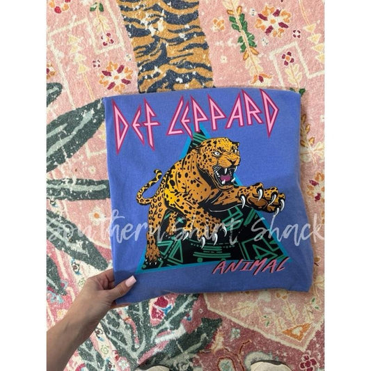 DefLep Animal T shirt  | Flo Blue comfort colors T shirt